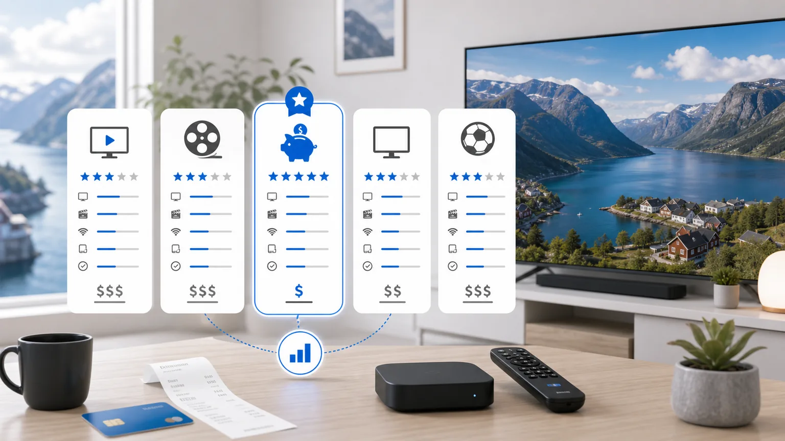 Billigaste streaming i Norge 2026 — komplett guide