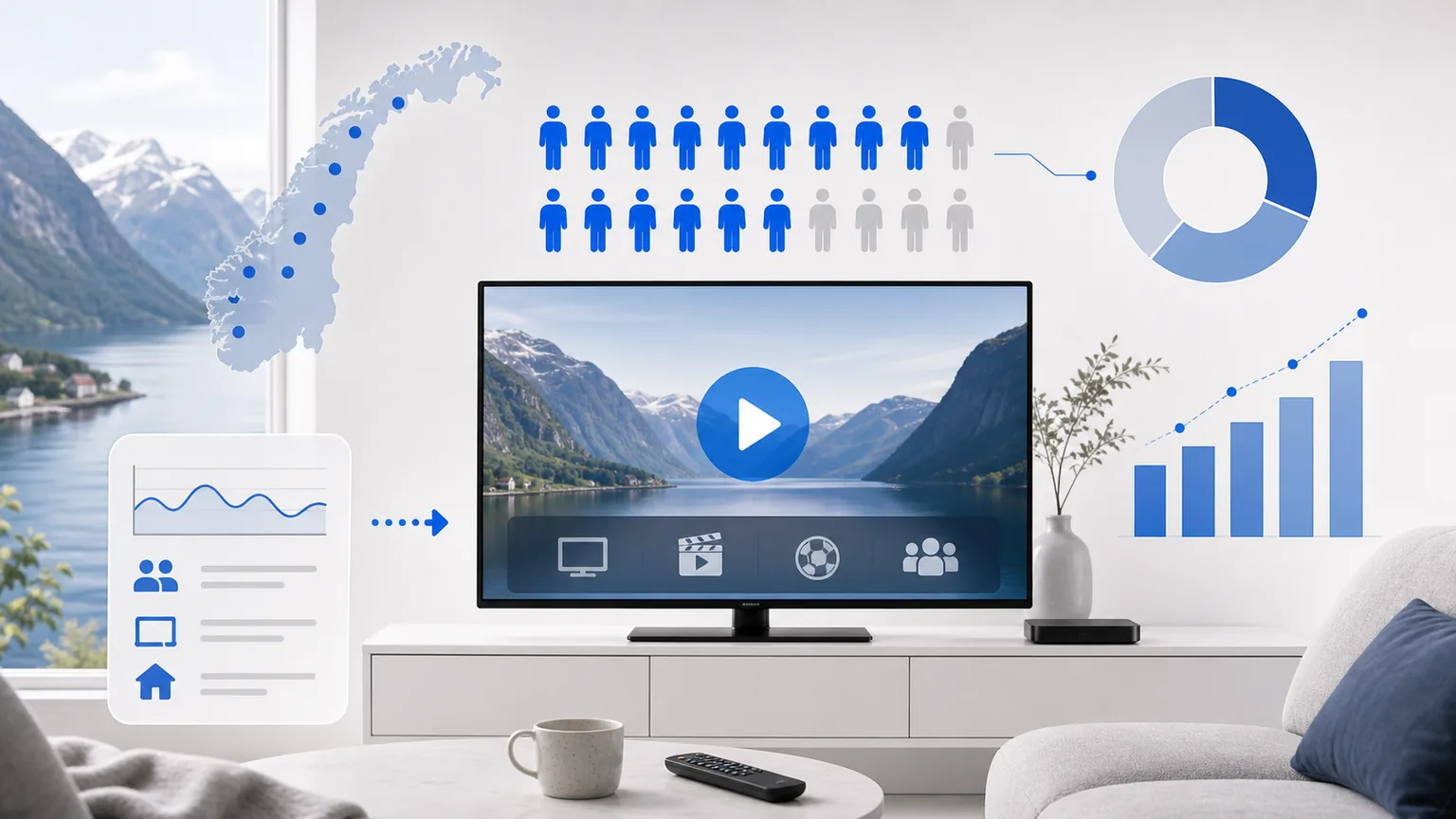 Hur många i Norge använder IPTV 2026?
