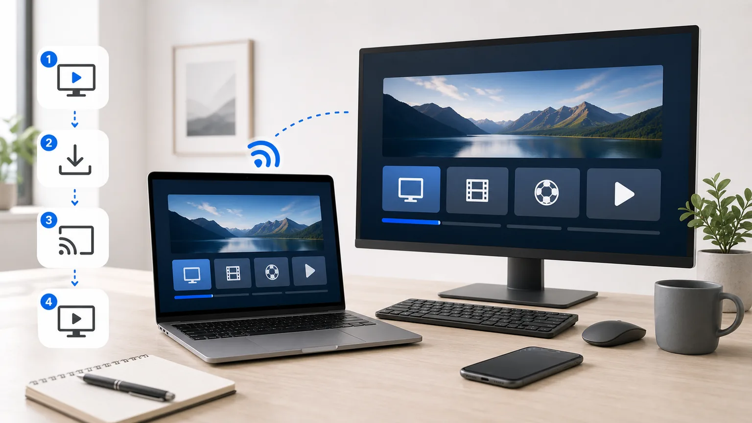 Hur ser man på IPTV på dator — Windows och Mac 2026