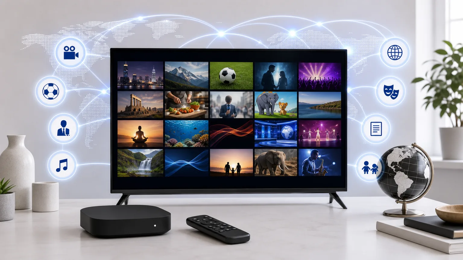 Internationella kanaler via IPTV 2026 — vad finns?