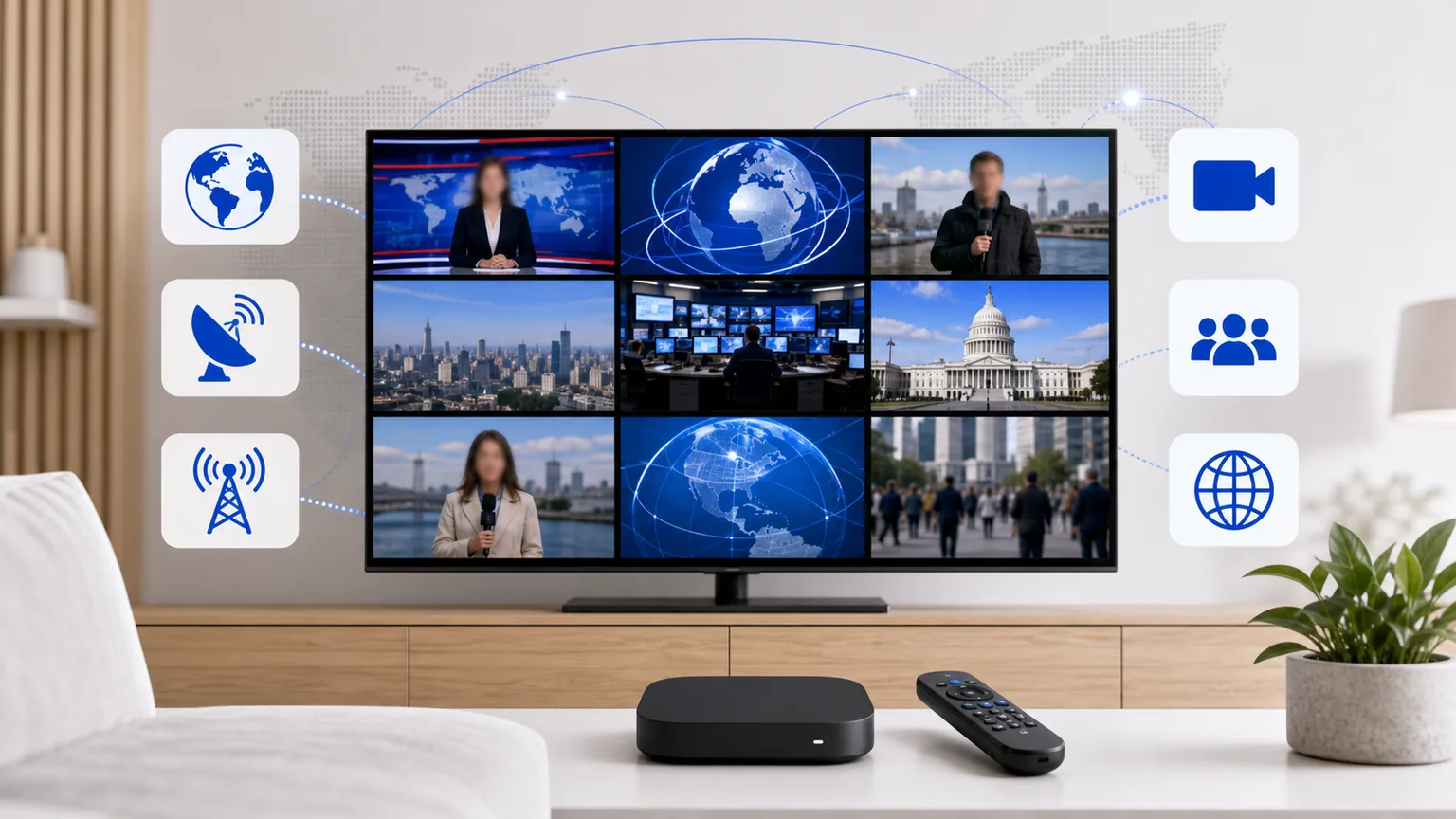 Nyhetskanaler via IPTV 2026 — CNN, BBC, SVT och mer