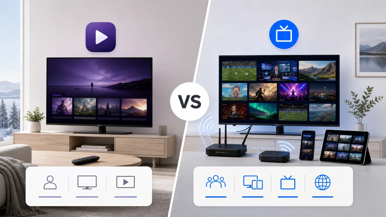 IPTV vs HBO Max i Norden 2026 — vad är bättre?