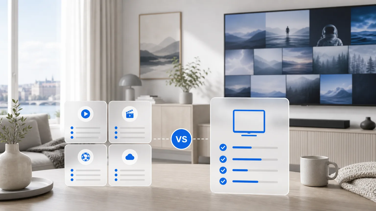 Netflix + Viaplay + Disney+ vs Tvmomento — räkna ut vad du sparar