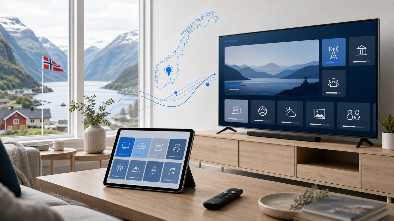 NRK och TV 2 via IPTV — hur fungerar det 2026?