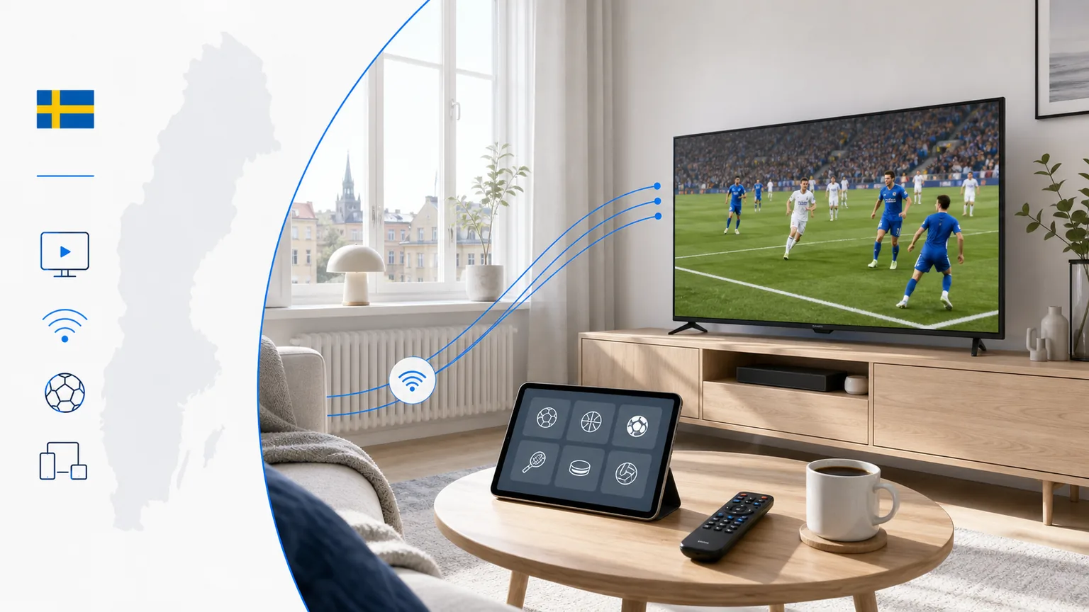 Hur ser man på fotboll via IPTV i Sverige 2026?