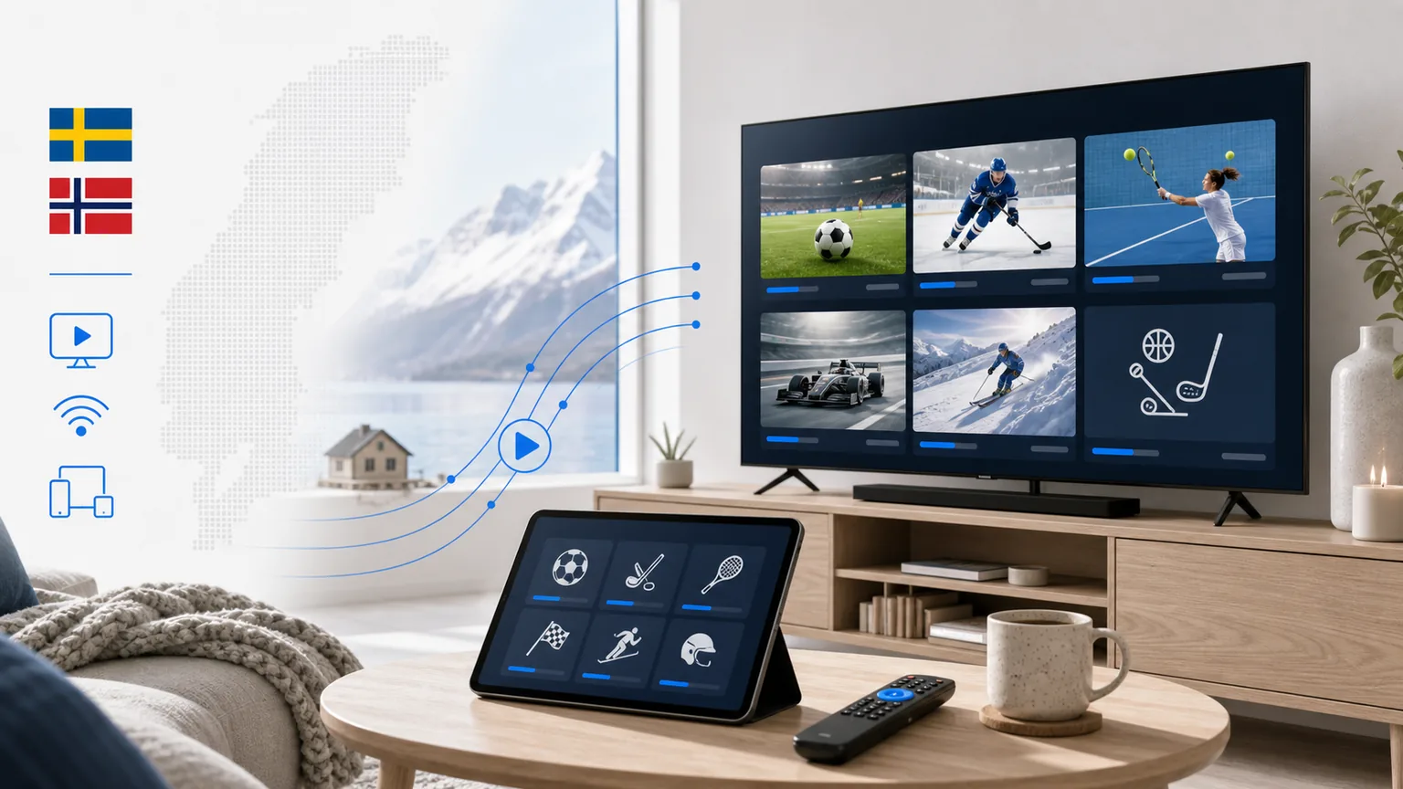 Sportkanaler via IPTV — komplett guide för Sverige 2026